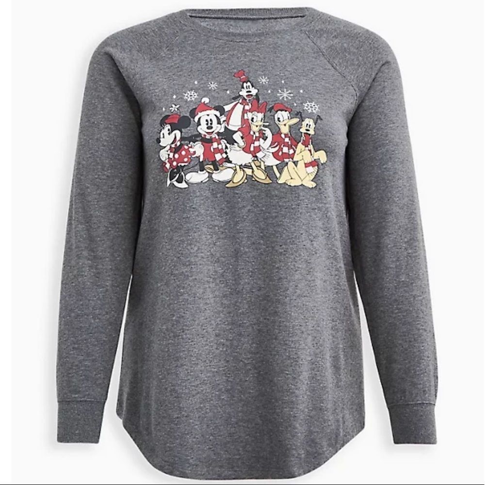 Torrid TUNIC SWEATSHIRT DISNEY MICKEY & FRIENDS HOLIDAY